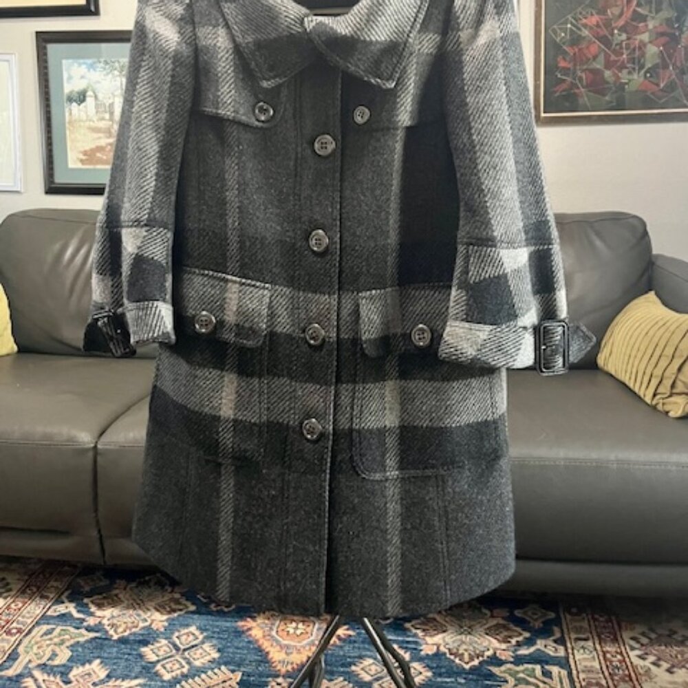 RARE Burberry Westminster Wool Swing Coat - Picture 5 of 14